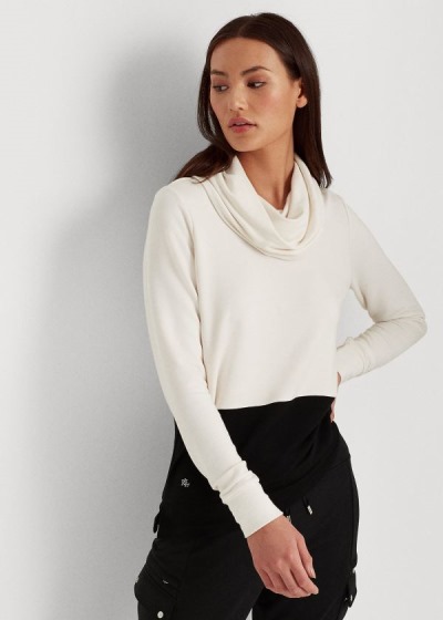 Women's Ralph Lauren Color-Blocked Cowlneck Tops | 836145TNE